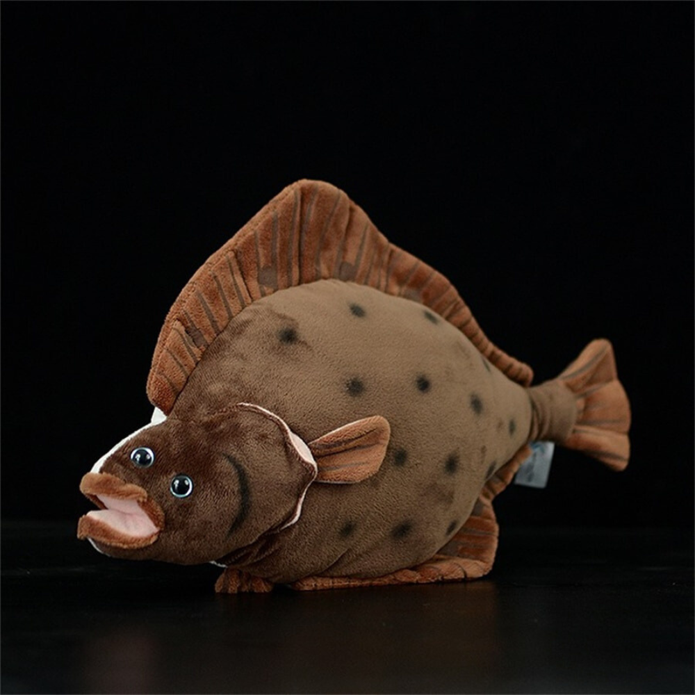 Flatfish Plaice Fish Plush Toy Lifelike Animal