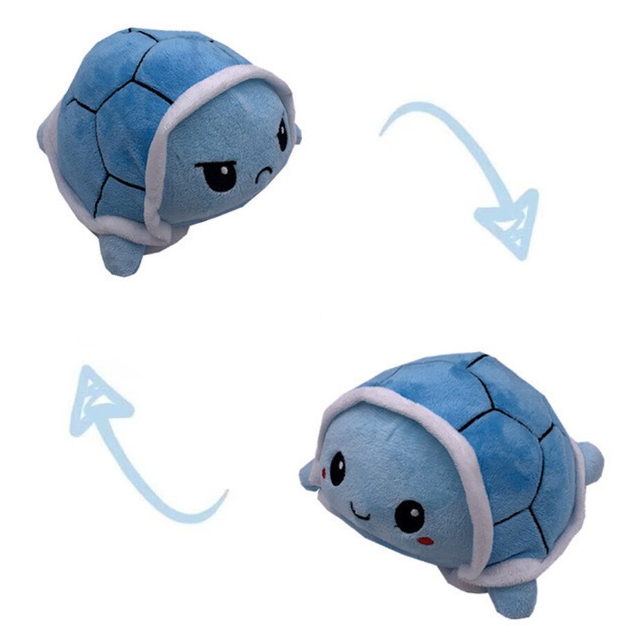 Blue Turtle Reversible Plushie Flip Toy
