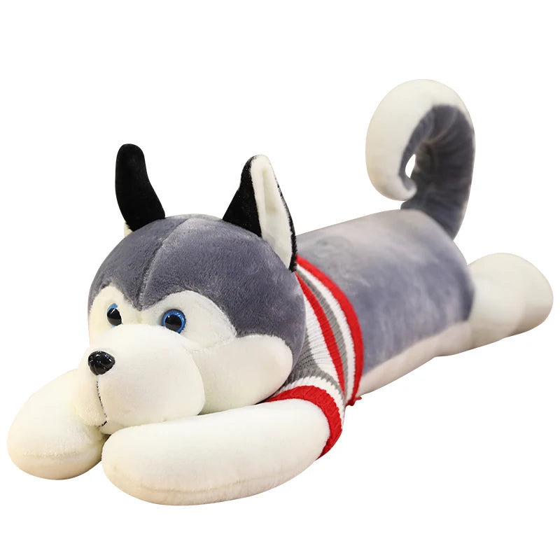 Giant Husky Dog Plush Huggable Toy