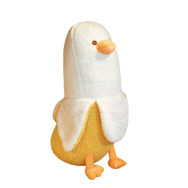 Yellow Peeled Banana Duck Plush Toy Teddy 50cm