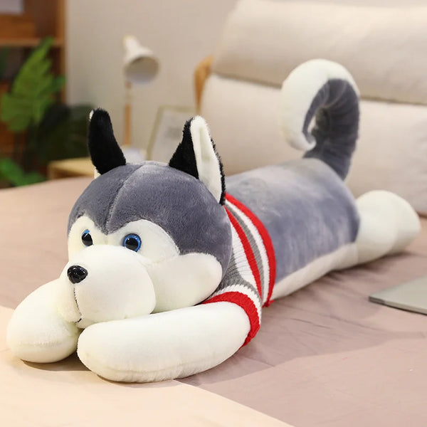 Giant Husky Dog Plush Huggable Toy