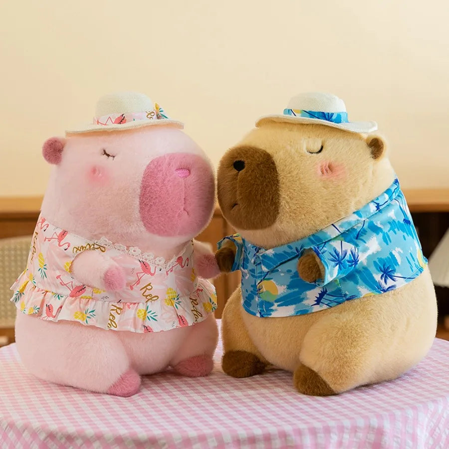 Beach Shirt Capybara Plush Toy