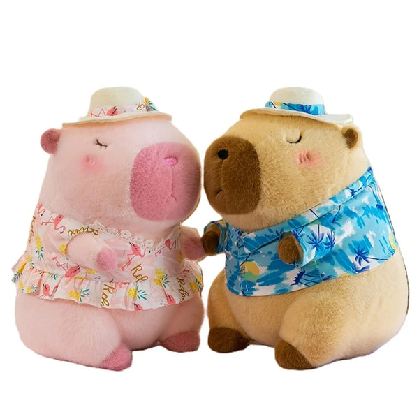 Beach Shirt Capybara Plush Toy