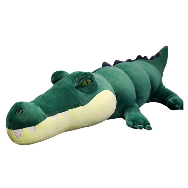 Peluche de cocodrilo gigante, peluche de juguete verde