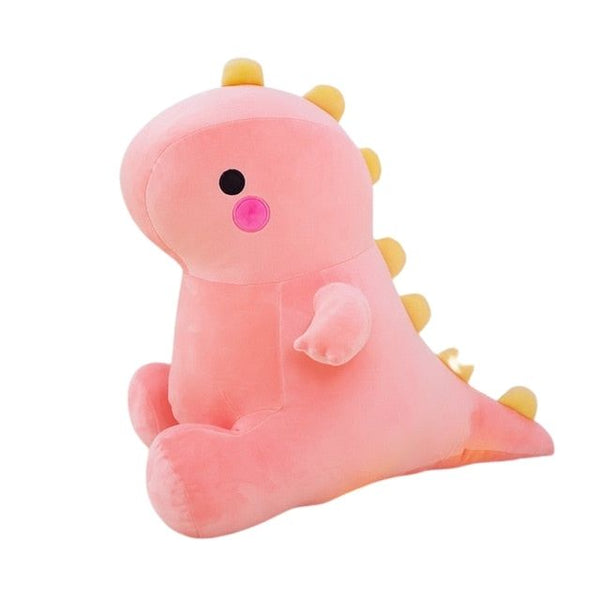 Peluches de dinosaurio súper suaves, peluche de juguete rosa