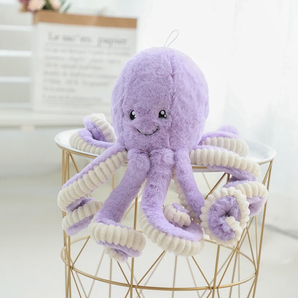 80cm Pastel Pink Lilac Octopus Plush Toy Giant Soft Teddy