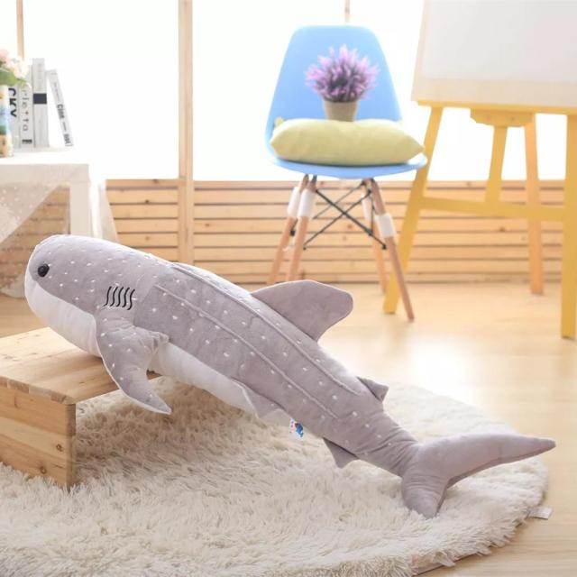 Giant Shark Plush Soft Blue Plushie Toy Teddy