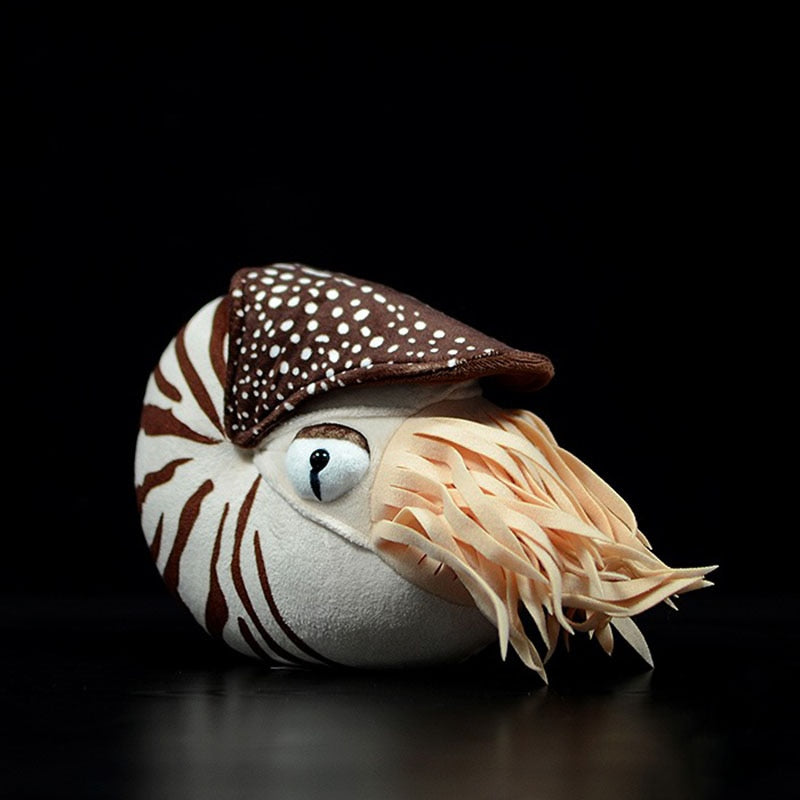 Peluches realistas de caracol marino Nautilus de Plushie
