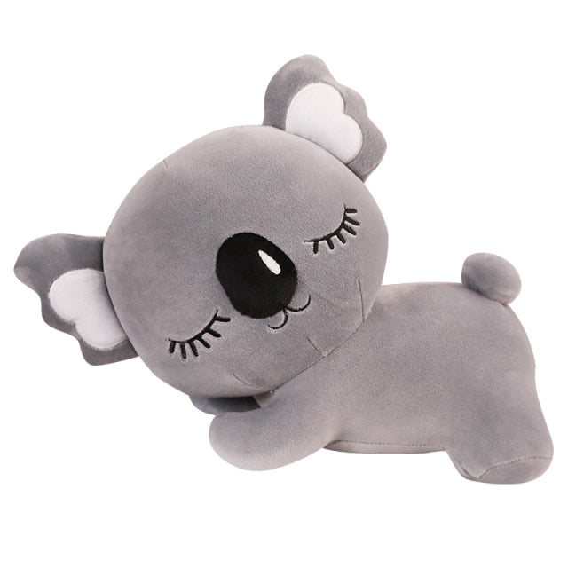 Sleepy Koala Plushie Pink Grey Plush Toy