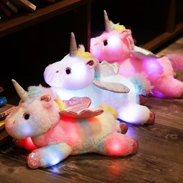 Juguete de peluche de unicornio LED Light Up Plushie