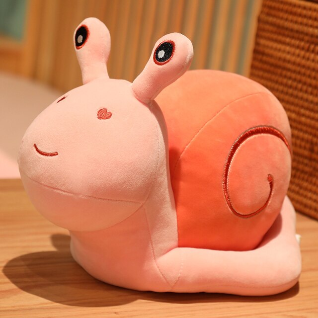 Pink Giant Snail Plushie Toy Plush Teddy